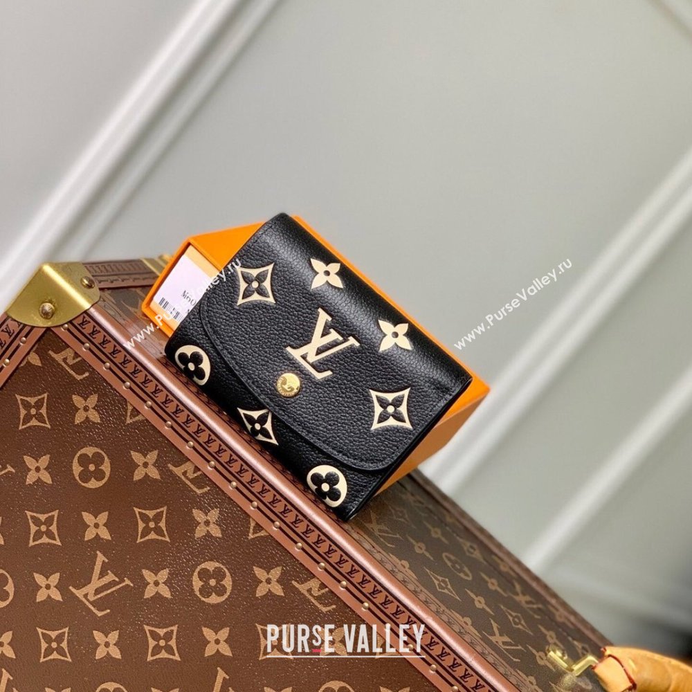 Louis Vuitton Short Wallet in Monogram Empreinte Leather M60688 Black 2024 (K-24061215)