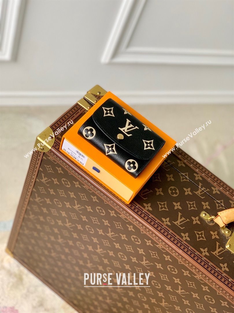 Louis Vuitton Short Wallet in Monogram Empreinte Leather M60688 Black 2024 (K-24061215)