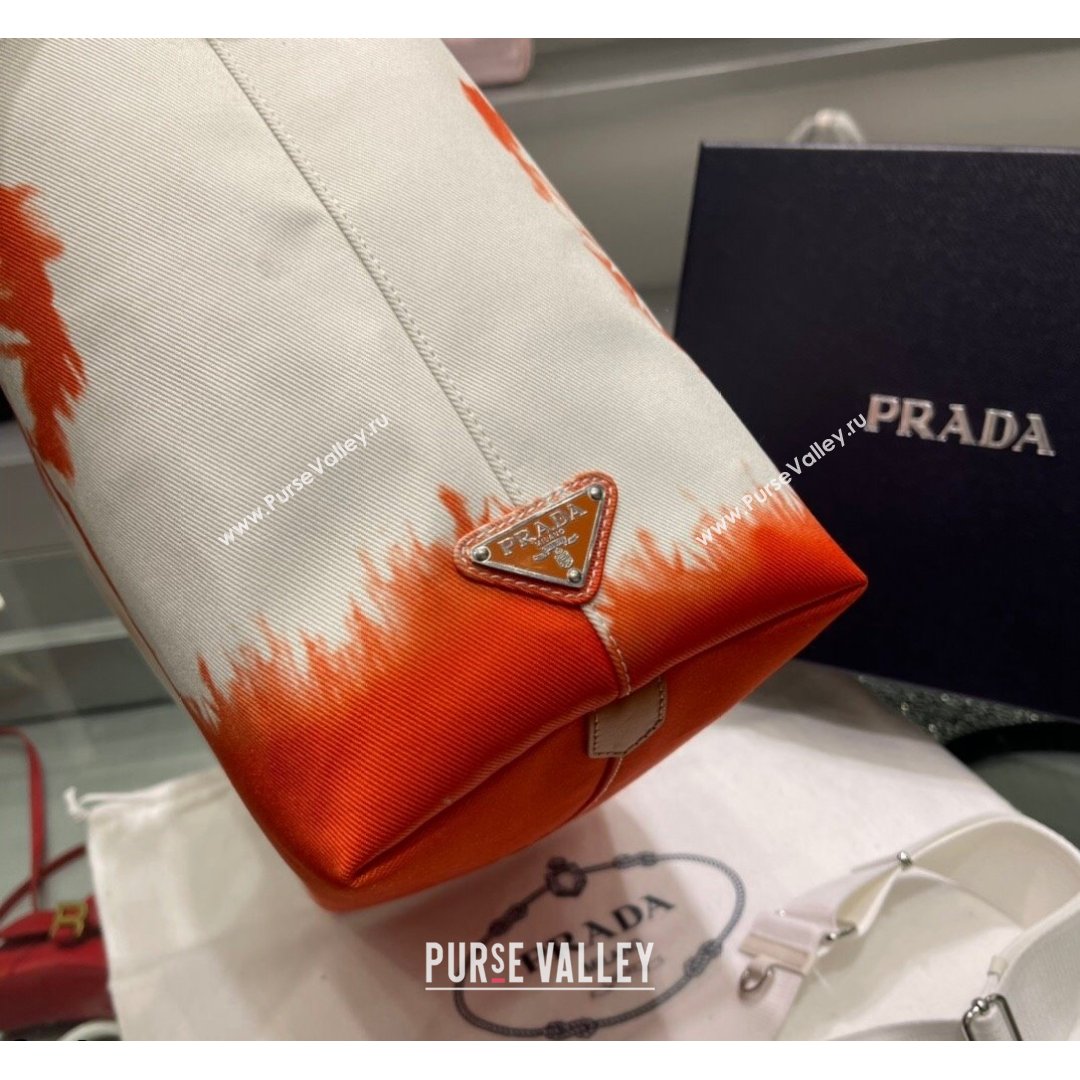 Prada Print Drill Tote Bag 1BG399 Orange 2021 (YZ-21090845)