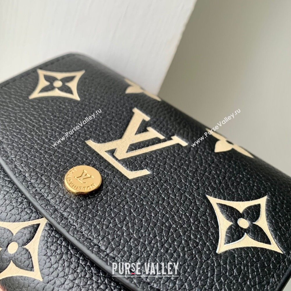 Louis Vuitton Short Wallet in Monogram Empreinte Leather M60688 Black 2024 (K-24061215)