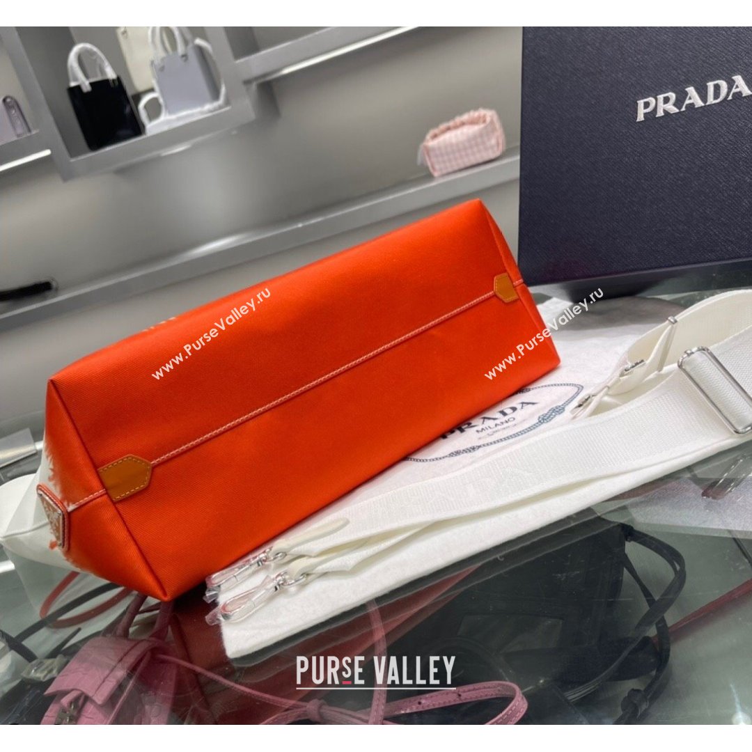 Prada Print Drill Tote Bag 1BG399 Orange 2021 (YZ-21090845)