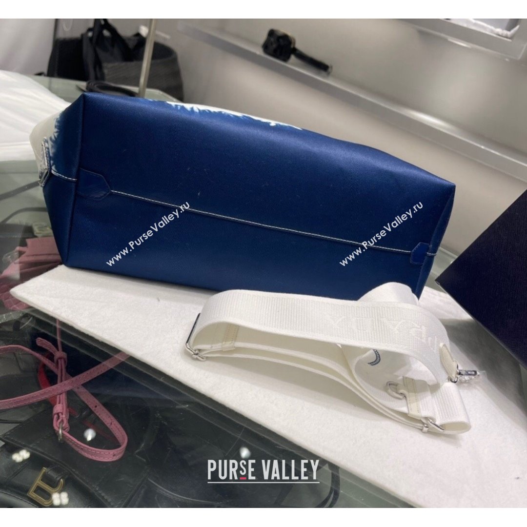 Prada Print Drill Tote Bag 1BG399 Blue 2021 (YZ-21090844)