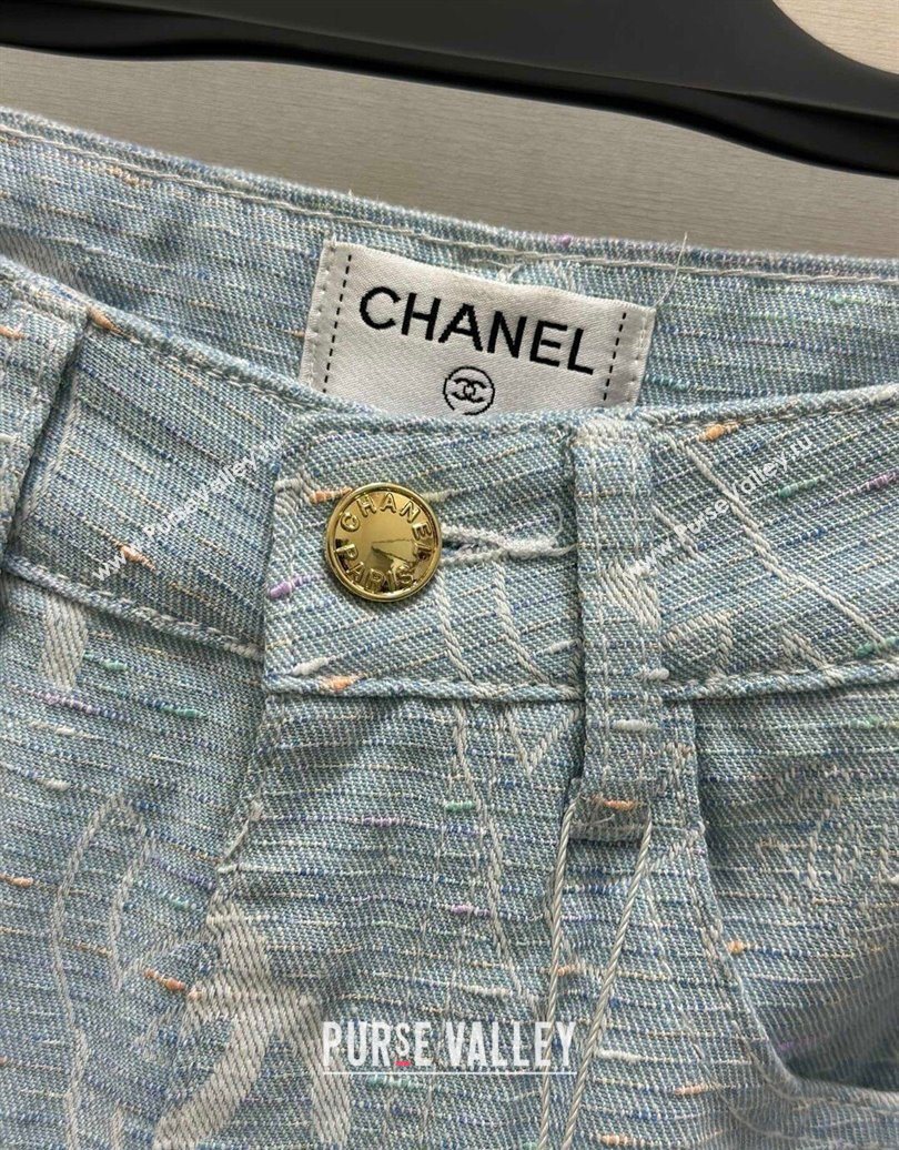 Chanel Cotton Jeans Light Blue 2025 0620 (QI-250620039)