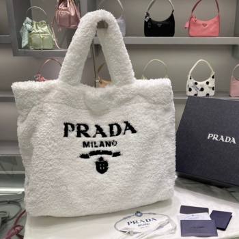 Prada Terry Tote bag 1BG130 White 2021 (YZ-21090846)