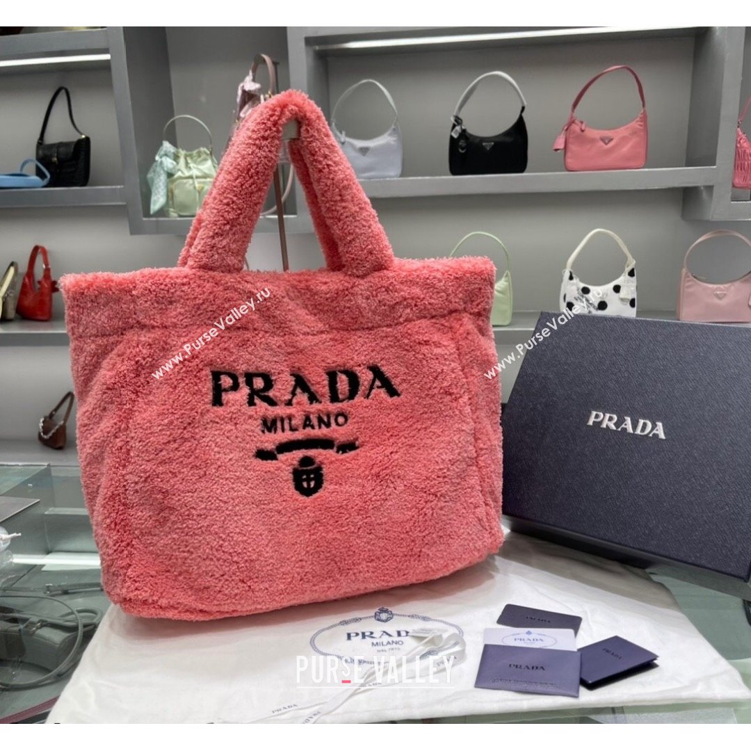 Prada Terry Tote bag 1BG130 Pink 2021 (YZ-21090849)