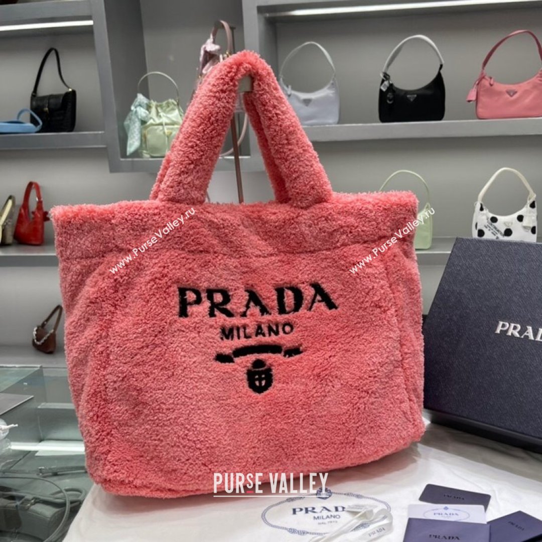 Prada Terry Tote bag 1BG130 Pink 2021 (YZ-21090849)