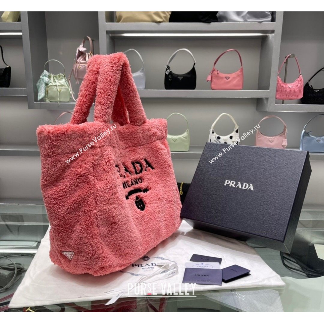 Prada Terry Tote bag 1BG130 Pink 2021 (YZ-21090849)