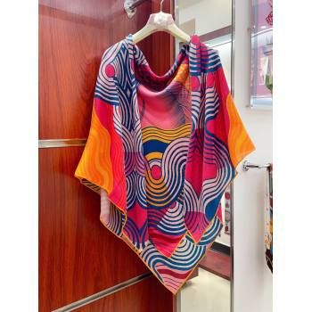 Hermes Cashmere Silk Sqaure Shawl Scarf 140cm H1213 2024 (A-241213)