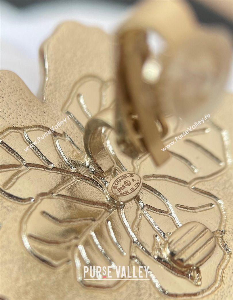 Chanel Bloom Clip Earrings Pink/Red 2025 0725 (YF-250725077)