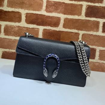 Gucci Dionysus Grained Leather Small Shoulder Bag ‎499623 Black/Blue/Silver 2024 (DLH-241104003)