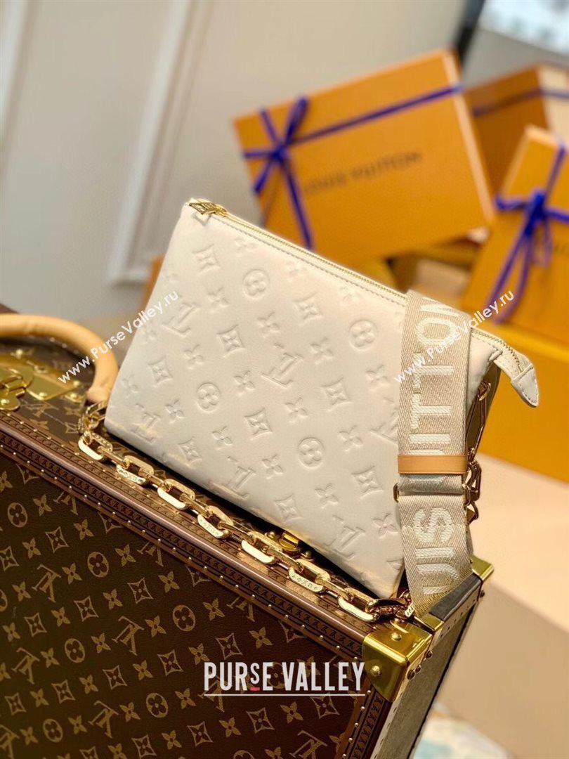 Louis Vuitton Coussin PM Bag in Monogram Leather M57793 Cream White 2021 (KI-21031742)