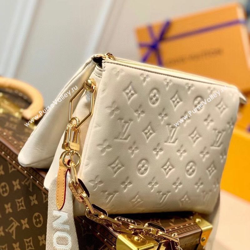 Louis Vuitton Coussin PM Bag in Monogram Leather M57793 Cream White 2021 (KI-21031742)