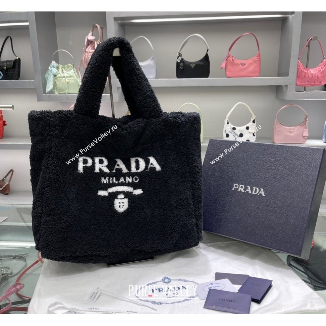 Prada Terry Tote bag 1BG130 Black 2021 (YZ-21090847)