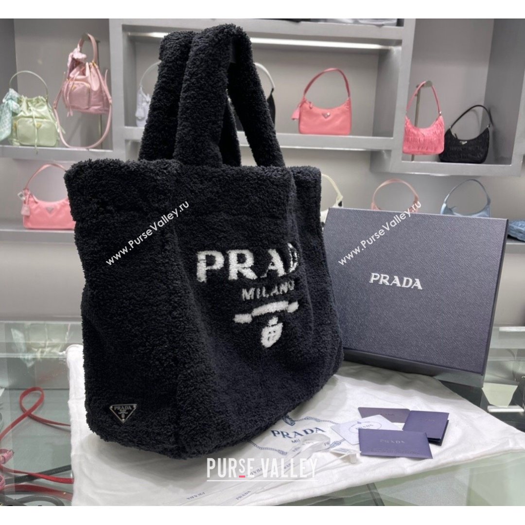 Prada Terry Tote bag 1BG130 Black 2021 (YZ-21090847)