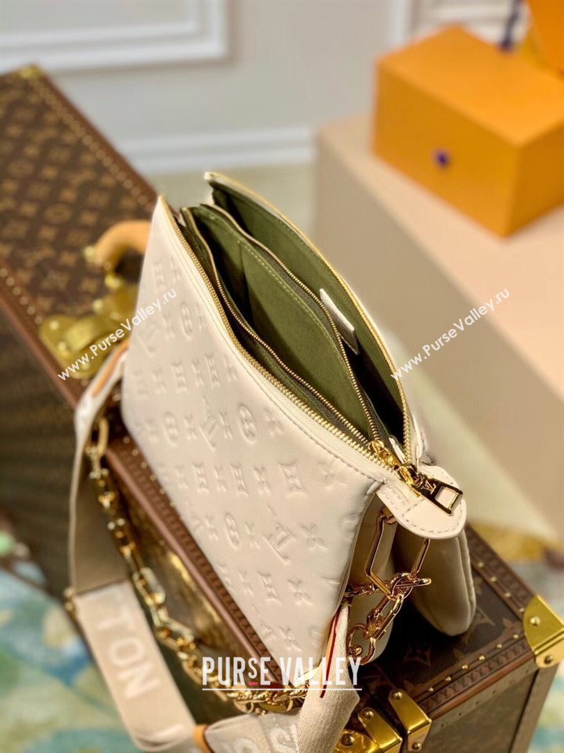 Louis Vuitton Coussin PM Bag in Monogram Leather M57793 Cream White 2021 (KI-21031742)