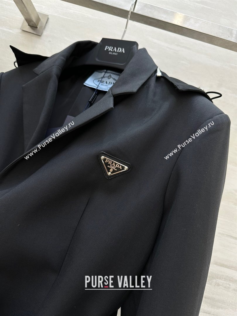 Prada Jacket with Belt M92504 Black 2024 (Q-24092504)