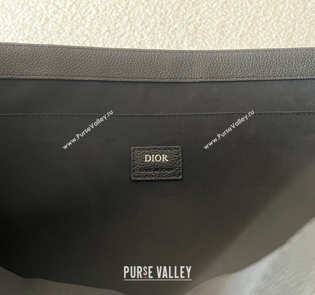 Dior Mens East-West Tote Bag in Beige and Black Maxi Dior Oblique Jacquard 2024 (XXG-240312060)