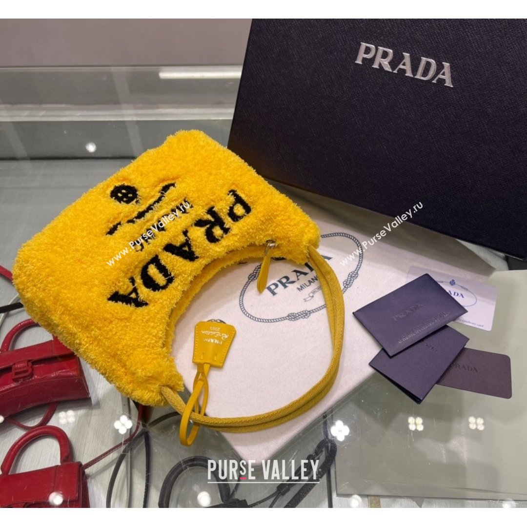 Prada Re-Edition 2000 Terry Hobo Mini bag 1BG130 1NE515 Yellow 2021 (YZ-21090851)