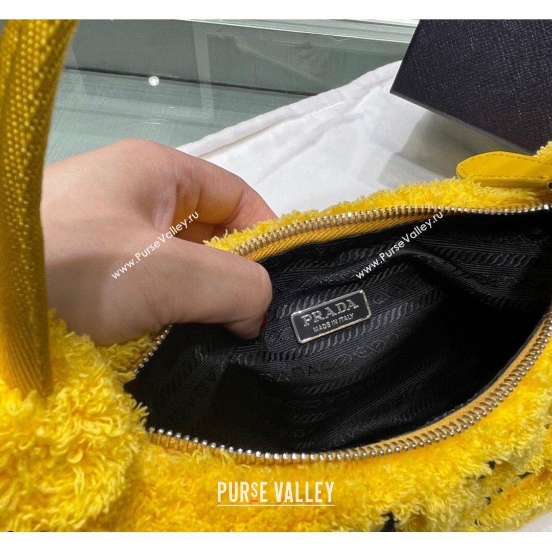 Prada Re-Edition 2000 Terry Hobo Mini bag 1BG130 1NE515 Yellow 2021 (YZ-21090851)