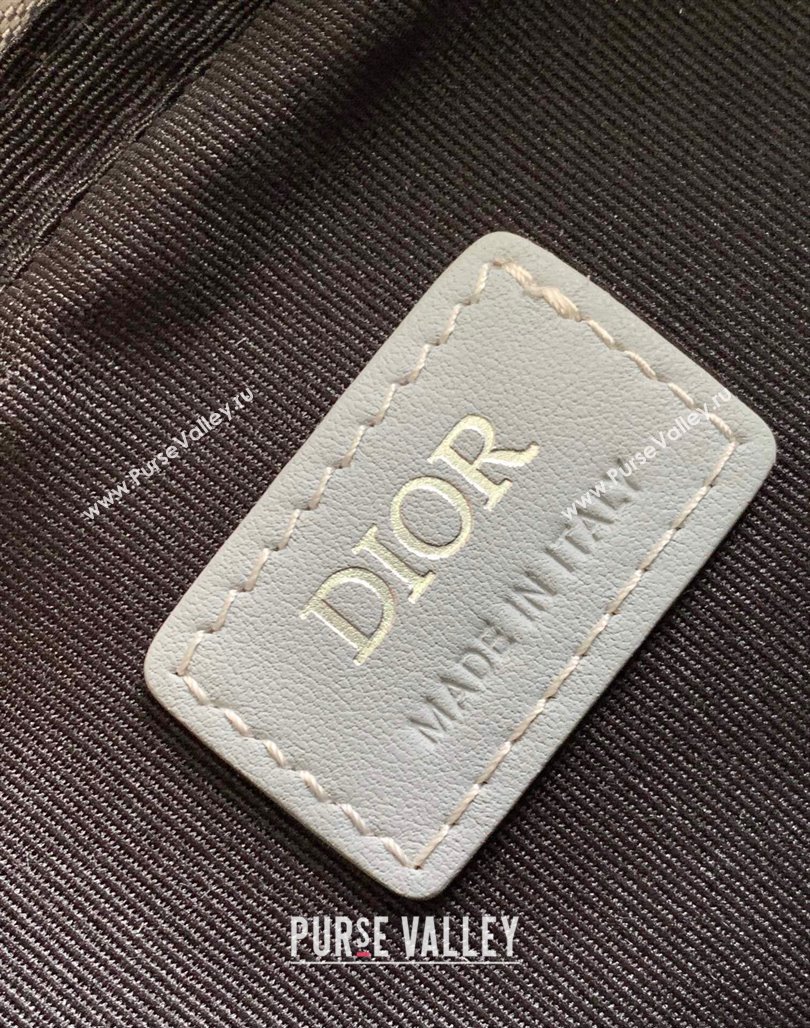 Dior Saddle Triple Pouch Bag in Grey CD Diamond Canvas 2024 (XXG-240312061)