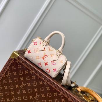 Louis Vuitton Nano Speedy Bag in Monogram Empreinte Leather M83452 Sunrise Aquarelle 2024 (K-24061224)