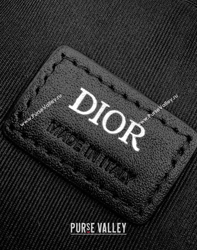 Dior Saddle Triple Pouch Bag in Black CD Diamond Canvas 2024 (XXG-240312062)