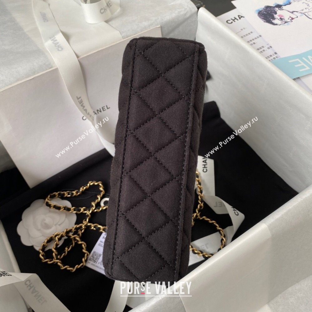 Chanel Fabric Mini Shopping Bag AS4416 Black 2023 (SS-23101205)