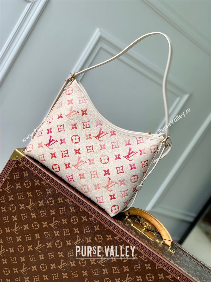 Louis Vuitton CarryAll PM Hobo Bag in Monogram Empreinte Leather M24652 Sunrise Aquarelle 2024 (K-24061225)