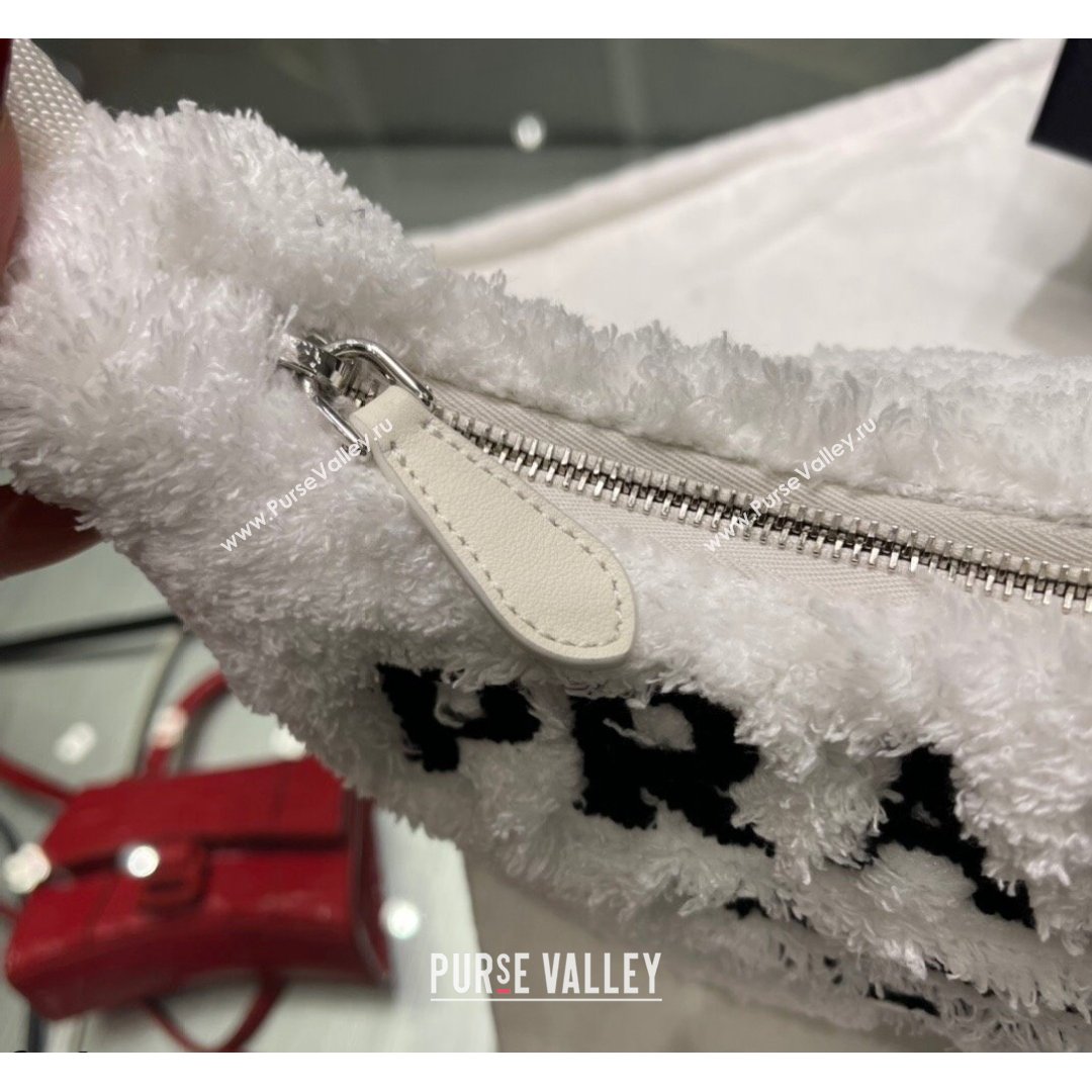 Prada Re-Edition 2000 Terry Hobo Mini bag 1BG130 1NE515 White 2021 (YZ-21090853)