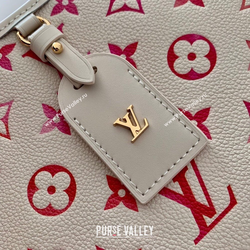 Louis Vuitton CarryAll PM Hobo Bag in Monogram Empreinte Leather M24652 Sunrise Aquarelle 2024 (K-24061225)