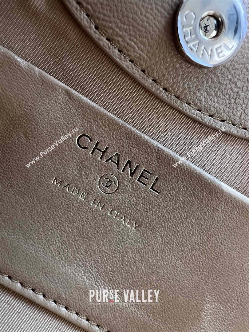 Chanel Shiny Lambskin East-West Mini 31 Shopping Bag AS3656 Beige 2024 (MD-24042221)