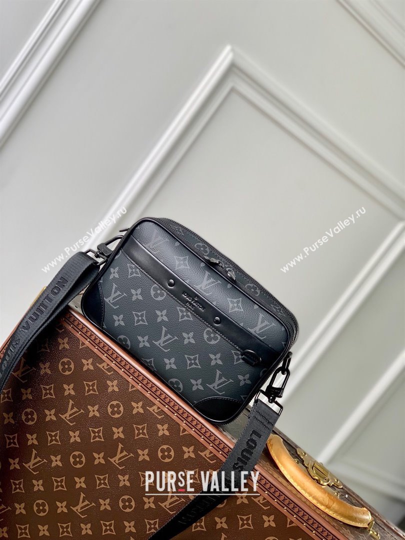 Louis VuittonAlpha Messenger Bag in Monogram Canvas and Leather M46955 Black 2024 (K-24061226)