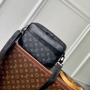 Louis VuittonAlpha Messenger Bag in Monogram Canvas and Leather M46955 Black 2024 (K-24061226)