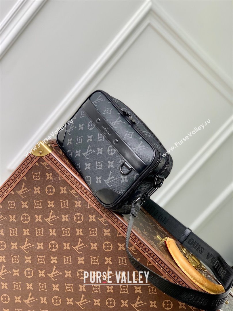 Louis VuittonAlpha Messenger Bag in Monogram Canvas and Leather M46955 Black 2024 (K-24061226)