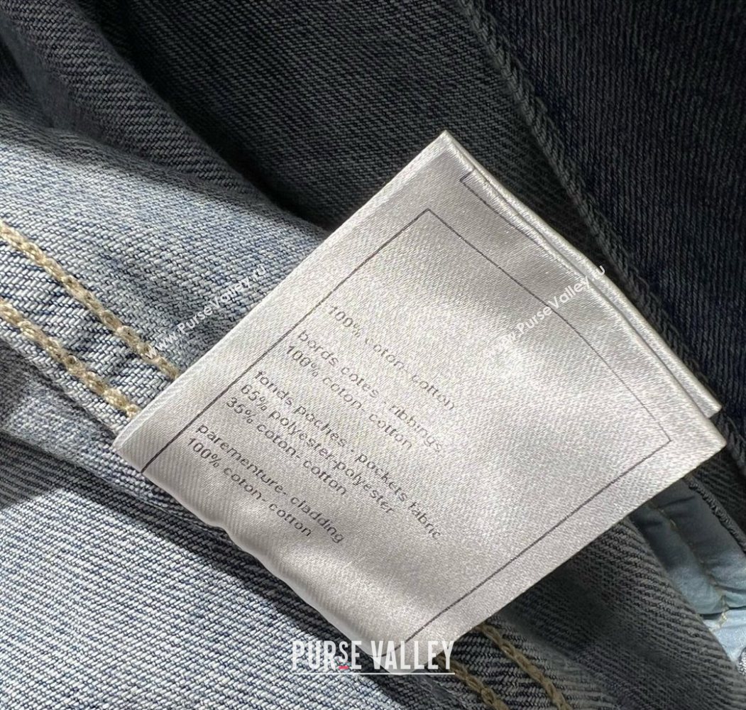 Chanel Coco Beach Denim Jacket Blue 2025 0620 (QI-250620044)