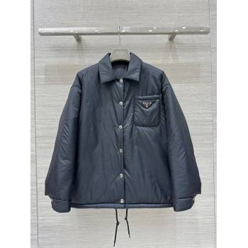 Prada Padded Coat P92301 Black 2024 (Q-24092301)