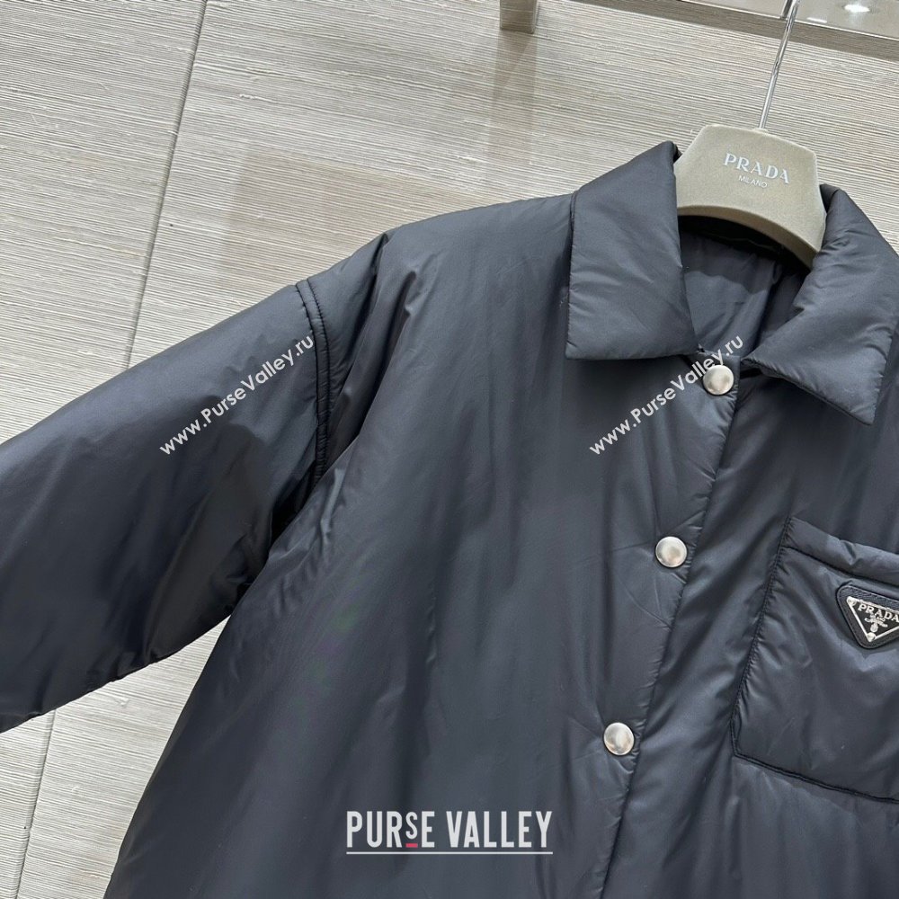 Prada Padded Coat P92301 Black 2024 (Q-24092301)