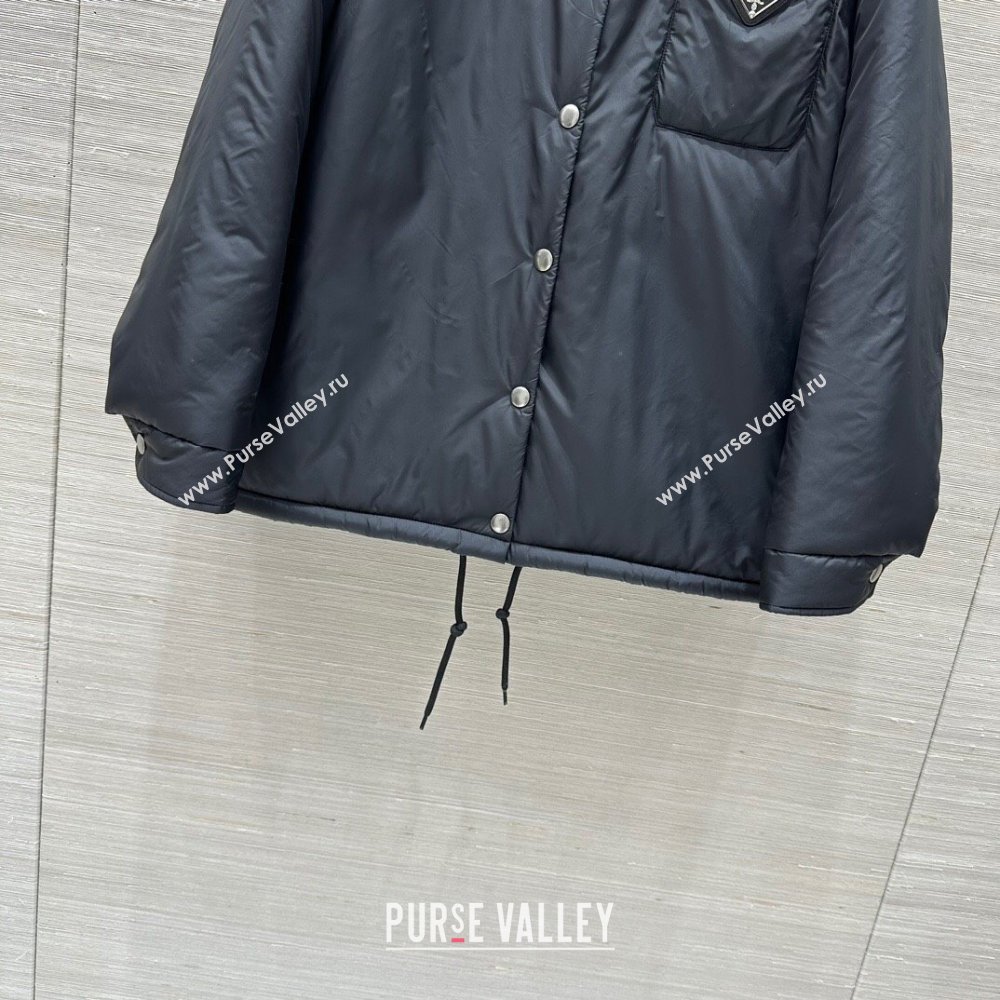 Prada Padded Coat P92301 Black 2024 (Q-24092301)