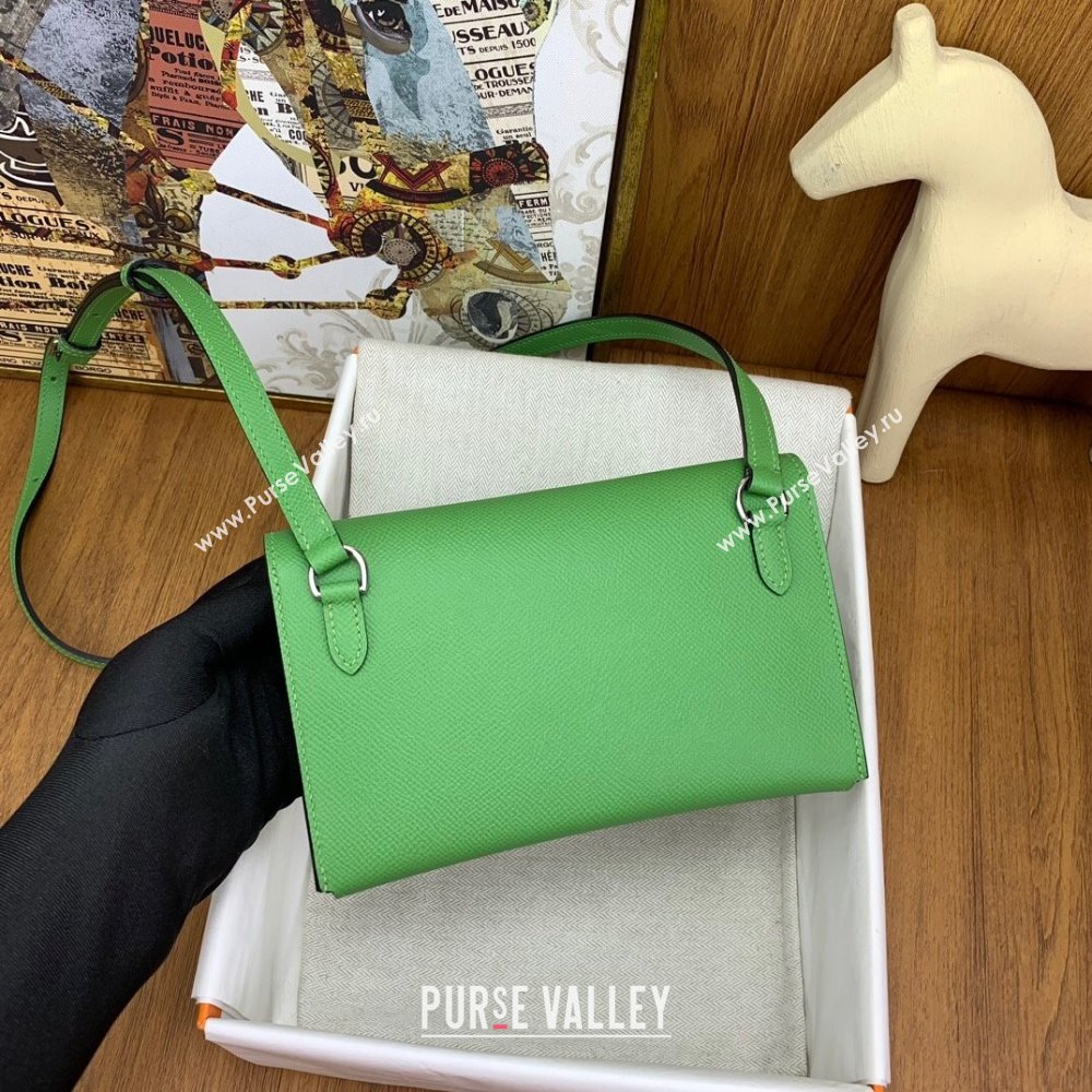 Hermes Snap Wallet in Epsom Leather Green 2024(Handmade) (XYA-24073124)