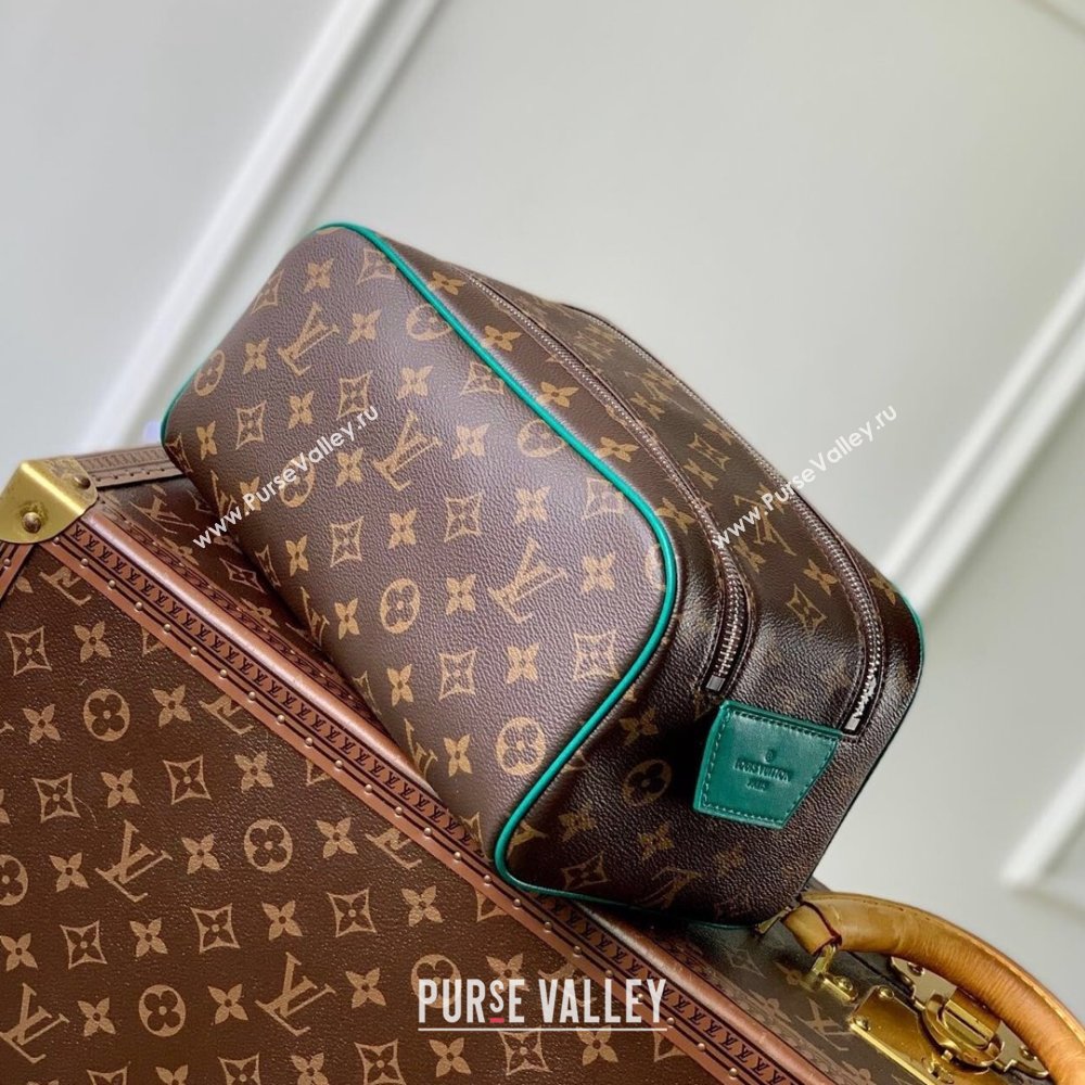 Louis Vuitton Dopp Kit Toilet Pouch in Monogram Canvas M12639 Green 2024 (K-24110818)