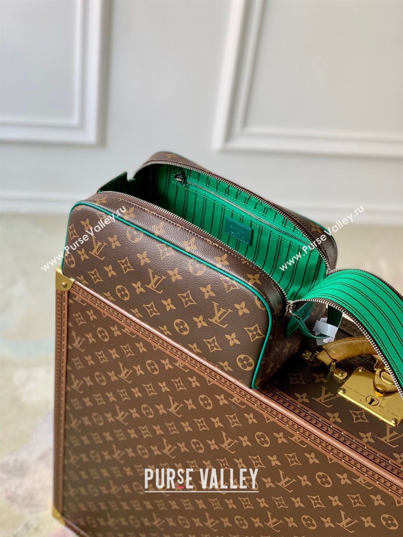 Louis Vuitton Dopp Kit Toilet Pouch in Monogram Canvas M12639 Green 2024 (K-24110818)