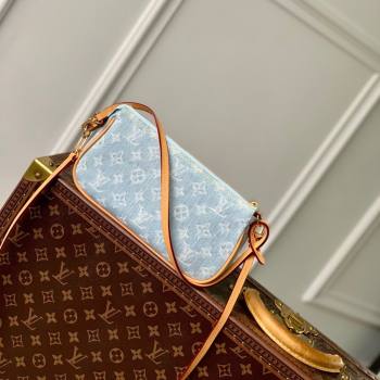 Louis Vuitton Pochette Accessoires Clutch in Monogram Denim 100% GOTS-certified Cotton M82692 Blue 2024 (K-24061232)