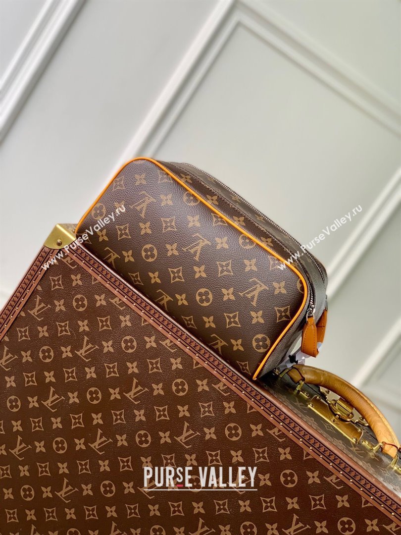 Louis Vuitton Dopp Kit Toilet Pouch in Monogram Canvas M12643 Yellow 2024 (K-24110819)