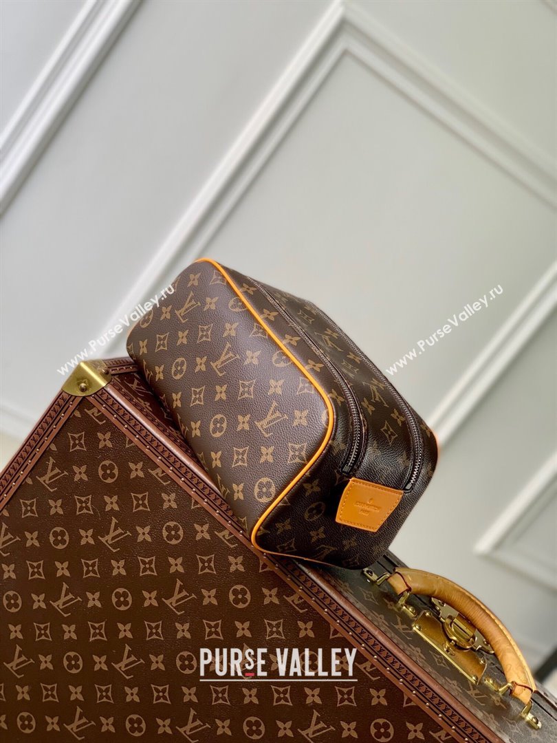 Louis Vuitton Dopp Kit Toilet Pouch in Monogram Canvas M12643 Yellow 2024 (K-24110819)