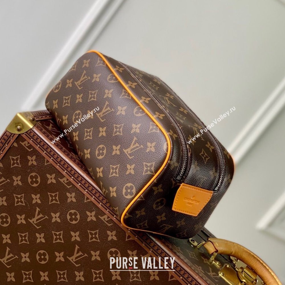 Louis Vuitton Dopp Kit Toilet Pouch in Monogram Canvas M12643 Yellow 2024 (K-24110819)