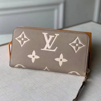 Louis Vuitton Zippy Wallet in Giant Monogram Leather M69794 Grey 2021 (KI-21031754)