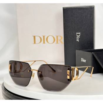 Dior 30 Montaigne B3U Sqaure Sunglasses Grey/Gold 2024 (A-241025118)