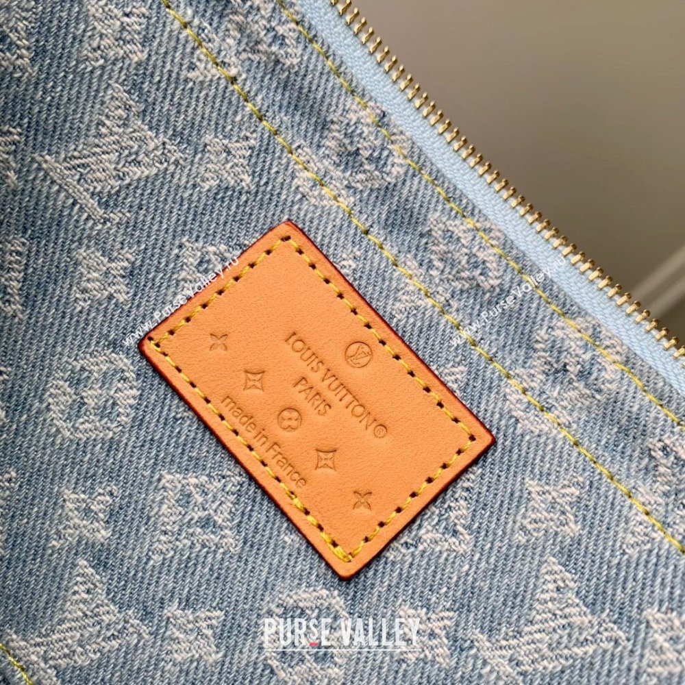 Louis Vuitton Pochette Accessoires Clutch in Monogram Denim 100% GOTS-certified Cotton M82692 Blue 2024 (K-24061232)