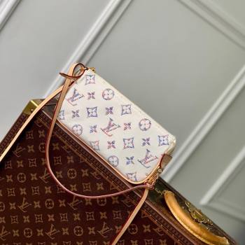 Louis Vuitton Pochette Accessoires Clutch in Multicolor Beige Monogram Jacquard Fabric M40712 2024 (K-24061233)