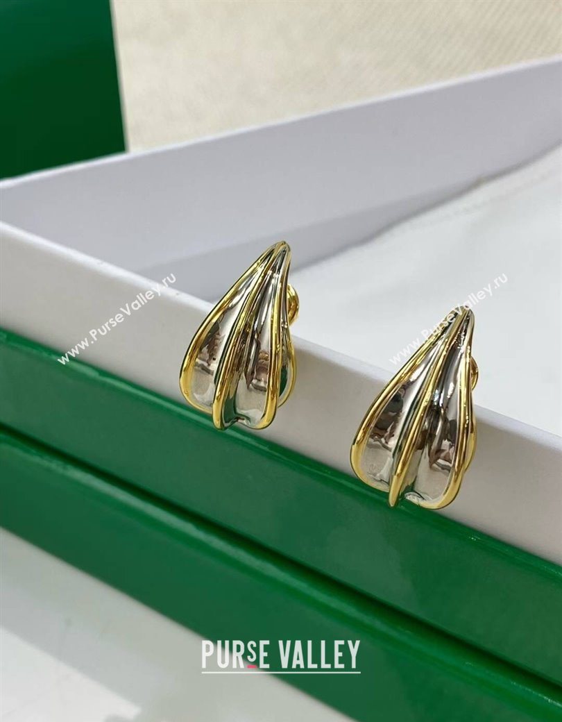 Bottega Veneta Mini Drop Earrings Silver/Gold 2025 838154 (YF-250725087)